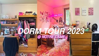 COLLEGE DORM TOUR 2023  NOTRE DAME [upl. by Anorahs]