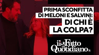 Elezioni Sardegna prima sconfitta di Meloni e Salvini di chi è la colpa [upl. by Oelak]