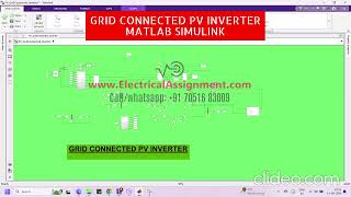 GRID CONNECTED PV INVERTERelectrical assignment [upl. by Alya535]