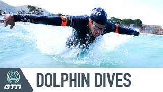 How To Do Dolphin Dives  Open Water Swim Entrance And Exit [upl. by Viridis]