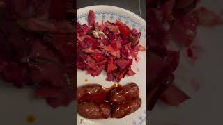 Cheese Kransky Mini Chipolata with Pickle Beetroot Salad for Dinner [upl. by Drawe71]