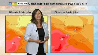 Predicció per a dimecres 23072014 El mercuri pujarà més [upl. by Crellen]