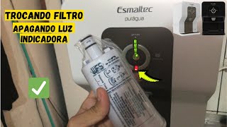 TROCANDO FILTRO quotAcqua7quot APAGANDO LUZ INDICADORA FÁCIL [upl. by Aras]