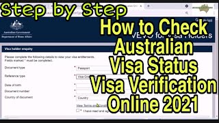 VEVO  Australia Visa Verification   How to Check Australian Visa Status online VEVOCheck [upl. by Mair]