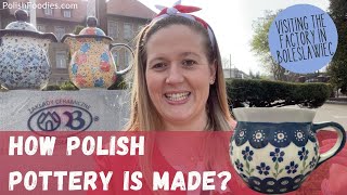 How Polish Pottery Is Made Visiting Bolesławiec Factory [upl. by Cedric]