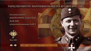 Mannerheimristin ritarit nrot 121  140 [upl. by Earaj]