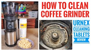 How To Clean Coffee Bean Grinder Urnex Grindz Cleaning Tablets Review [upl. by Alesi361]