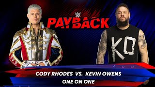 WWE 2K24 GAMEPLAY  Cody Rhodes  Kevin Owens WWE WWEGames [upl. by Eidur]