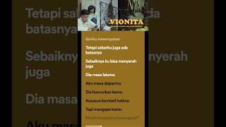 Lagu Dia Masa Lalumu Aku Masa Depanmu  Vionita Lirik shorts lyrics liriklagu [upl. by Crandell]