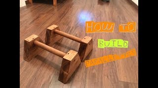 DIY How to build parallettes from wood [upl. by Atews]