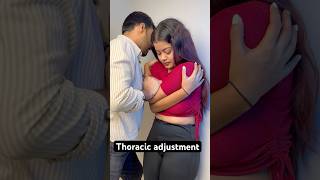 Thoracic adjustment chiropractic techniques feed ytshort trend [upl. by Ali]