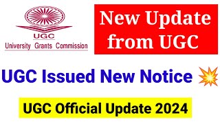 New Update  UGC Issued New Notice 2024  UGC NET Mentor [upl. by Gnut551]