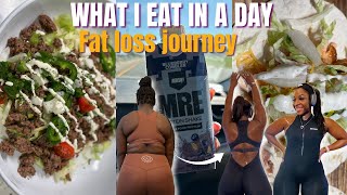 WHAT I EAT IN A DAY TO LOSE WEIGHT How I am losing fat and gaining muscle on my fat loss journey [upl. by Aved502]