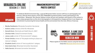 Minamata Online MakeMercuryHistory Photo Contest a conversation on photography amp mercury 5 June [upl. by Eseila346]