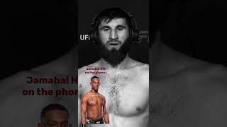 Jamahal Hill has a conversion with Magomed Ankalaev after his fight ufc308 🤣 [upl. by Warram]