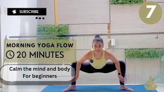 20min Morning yoga flow Full body Day 7 morningyoga yogaflow yogaseries yogaforbeginners [upl. by Lindahl808]