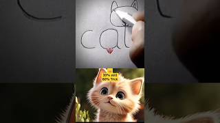 Easy way to draw a cat 😺 cat explore bombastic funny foryou [upl. by Schreck371]