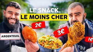 LE SNACK LE MOINS CHER DARGENTEUIL  Master poulet 🍗 [upl. by Hakceber598]