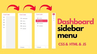 Responsive Sidebar Menu in HTML CSS amp JavaScript [upl. by Kristen873]