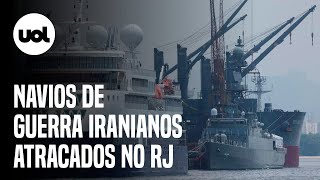 Navios de guerra iranianos atracados no RJ carregam mísseis e canhões navais veja imagens [upl. by Margetts]