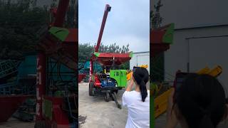 eltrece 90 horsepower diesel engine drives forklift to load corn thresher forklift to load corn [upl. by Broadbent255]