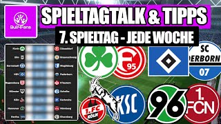 2 BUNDESLIGA TIPPS amp TALK 7 SPIELTAG 202425 ⚽ JEDE WOCHE ⤵️ 2 Bundesliga 7 Spieltag Prognose [upl. by Apfelstadt]