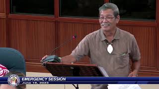 37th Guam Legislature Emergency Session  June 19 2023 PT1 [upl. by Laure]