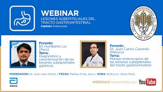 Webinar Lesiones Subepiteliales del Tracto Gastrointestinal  Cap Endoscopía [upl. by Dewhurst996]