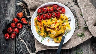 Homemade Pasta Aglio Olio I Quickies I FOODBOOM [upl. by Ynnob663]