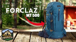 Morral de 50  10 litros de trekking para hombre forclaz air mt 500 azul [upl. by Aerdnael710]