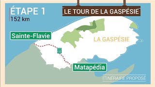 Le tour de la Gaspésie  Étape 1 de SainteFlavie à Matapédia  Québec maritime [upl. by Anna-Diane]