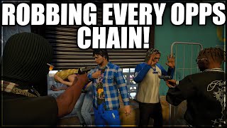 Robbing Every Opps Chain  GTA RP  Grizzley World WHITELIST [upl. by Nivaj369]