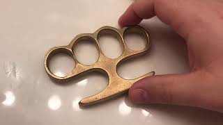 Lincoln pattern Plowshare Forge Brass Knuckles Review [upl. by Yelsehc]