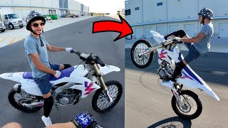 HE SHREDS NEW DIRT BIKE ONLY BEEN RIDING 6 MONTHS [upl. by Shalom45]