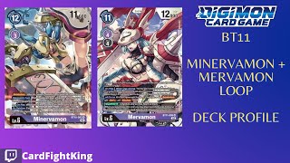 BT11 MinervamonMervamon Loop Deck Profile  Digimon Card Game [upl. by Maghutte]