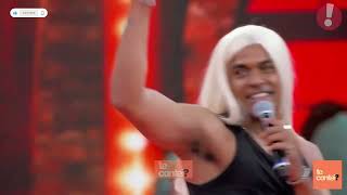 MARCELLO MELO JR dubla THE WEEKND  BATALHA DO LIP SYNC  DOMINGÃO COM HUCK  Te Contei [upl. by Romeu]