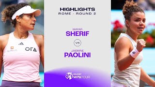 Mayar Sherif vs Jasmine Paolini  2024 Rome Round 2  WTA Match Highlights [upl. by Merill116]