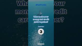 What holds your money and credit cards together shorts braintest puzzle [upl. by Nai387]