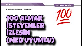 10Sınıf Felsefe 1Dönem 2Yazılı [upl. by Adest467]