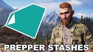 Far Cry 5  All Whitetail Mountains Prepper Stash Locations [upl. by Torhert]