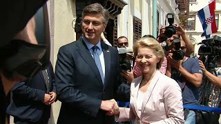 Von der Leyen in Kroatien Hilfe bei SchengenBeitritt [upl. by Eciral]