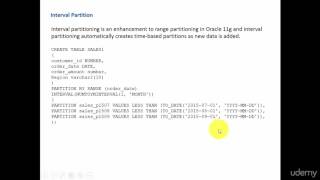 025 Interval Partition for automatic partition creation [upl. by Calder]