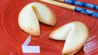 Homemade Fortune Cookies Recipe for Chinese New Year [upl. by Alahsal6]