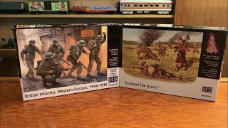 WW2 Masterbox Models Scotland the Brave and British Infantry Western Europe 19441945 135 scale [upl. by Eimiaj]