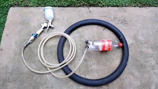 How to Make a Compressor from Motorcycle Tires and Bottles [upl. by Vince]