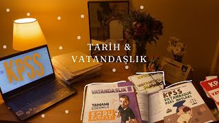 KPSS TARİH amp VATANDAŞLIK ÇALIŞMALARIM ☘️ derslere geri dönüş 📚motivasyonsuzluk [upl. by Artur]