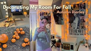 Decorating my room for fall [upl. by Anyl]