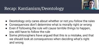 Utilitarianism 1 Deontology vs Consequentialism [upl. by Tigdirb]