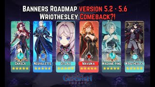 NEW UPDATE GENSHIN V5256 ROADMAP ALL BANNERS  GENSHIN IMPACT UPDATES  WELKIN MOON GIVEAWAY [upl. by Lyrahs]