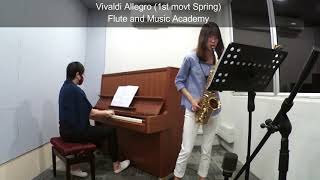 A Sax ABRSM Grade 3 from 2022 A3 Vivaldi Allegro 1st mvt Concerto in E ‘La Primavera’ Spring [upl. by Ettenaej775]